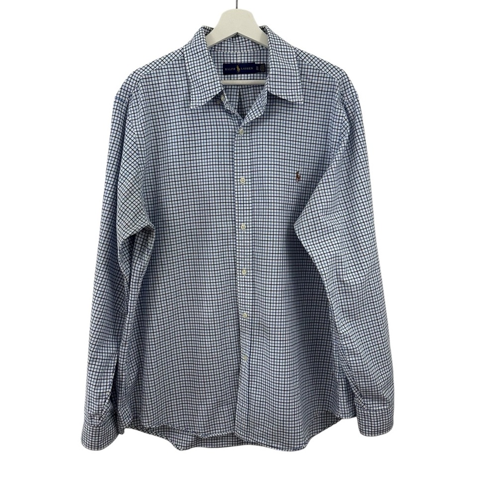 Polo Ralph Lauren Men’s Check Button Down Shirt Casual Formal Size XL